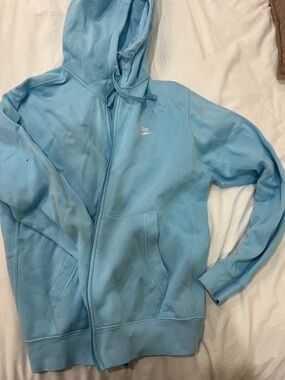 Blue Zip-Up Nike sweater